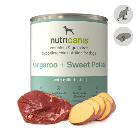 Hypoallergenic wet dog food: 800g Kangaroo & Sweet Potato