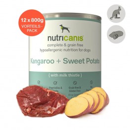 Adult wet dog food: 12 x 800g Kangaroo + Sweet Potato