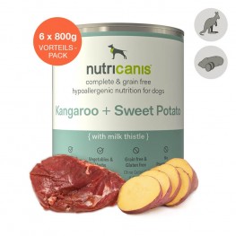 Adult wet dog food: 6 x 800g Kangaroo + Sweet Potato